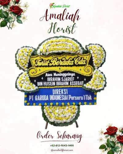 Papan Bunga Duka di Sidamukti