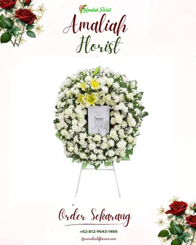 Krans Bunga Duka Cita di Sidamukti